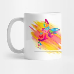 Graphic Design Multi Butterfly Mug